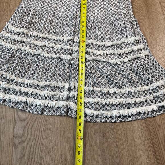 Piper & Scoot Exclusive Boho Fringe Trim Button Down Maxi Dress XS - Picture 9 of 13